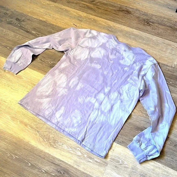 The Simpson Wild Child Lisa LS Tie Dye Purple T-Shirt size S New - Picture 6 of 7